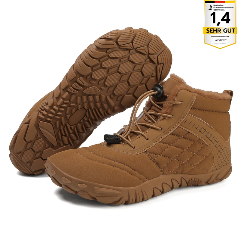 Isolierender Winter-Barfußschuh mit rutschfester Sohle - FrostFit